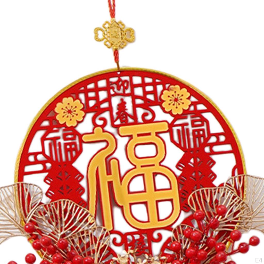 Chinese Year Decoration Party Supplies with Tassel Traditional Hanging Ornament for Tree
