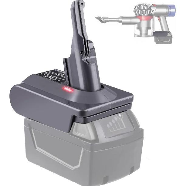 

V8 Battery Adapter for Milwaukee M18 18V Lithium Battery Converted to Replace for Dyson V8 Battery, Works with Dyson V8 Animal Absolute Vacuum
