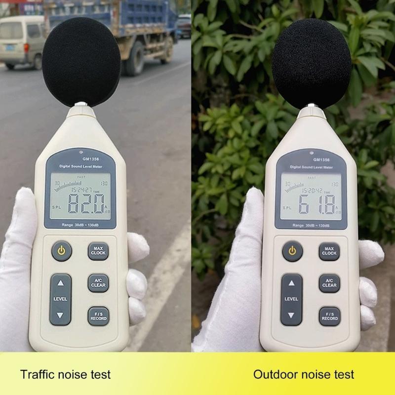 GM1356 Audios Noise Measuring Meter with Weighted 47000 Data Record & Export Handheld Noise Meter for Indoor Outdoor