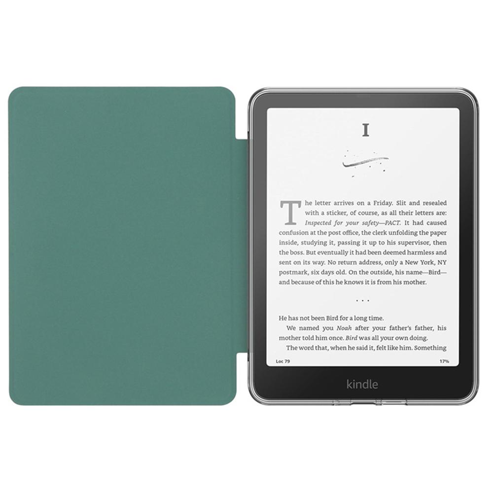 

Для Amazon Kindle Paperwhite (2024) Чохол Протиударний PU Шкіра+ТПУ+Акрил Прозора Захисна Накладка Baby Blue