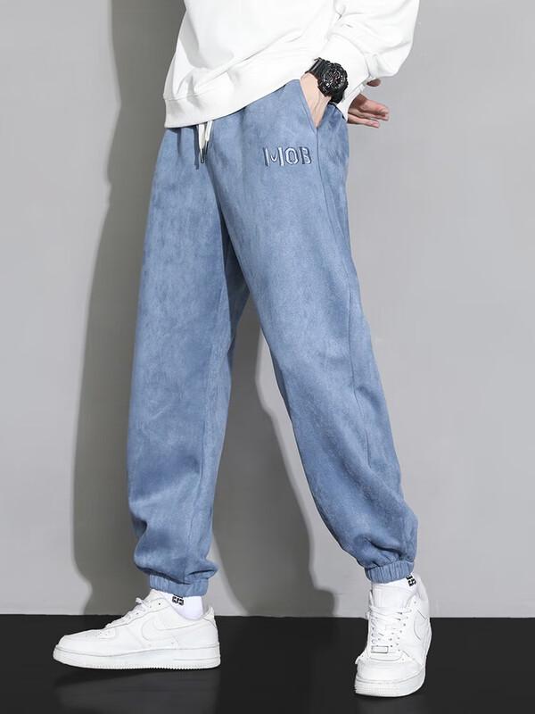 Dingfengbaoluo Men's Loose Fit Casual Jogger Pants