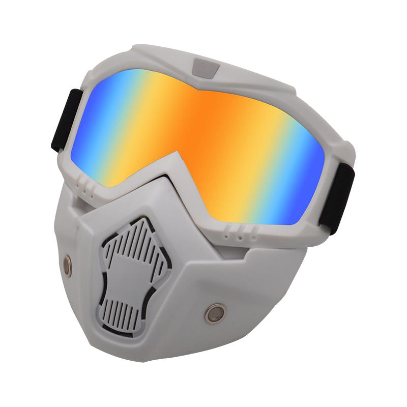 Manufacturer  New Full Face Shield Motocross Mask Windproof Outdoor Sport Goggles Trendy Motorcycle Glasses Mask