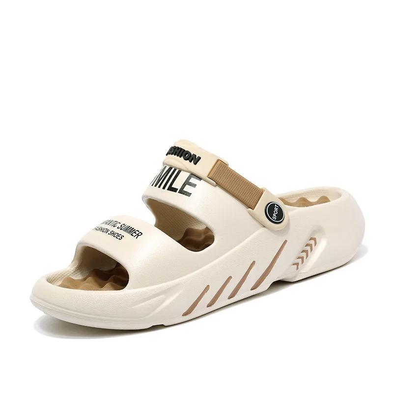 Fashion Summer Rubber Sandals Men Massage Slippers Mens Garden Shoes2025 Zuecos Hombre Cholas Man Beach Shoes Big Size 48 49