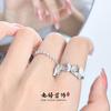 Butterfly Simple Diamond Zir*****Pening Niche Design Sense Light Luxury High Sense Ring Female Tide