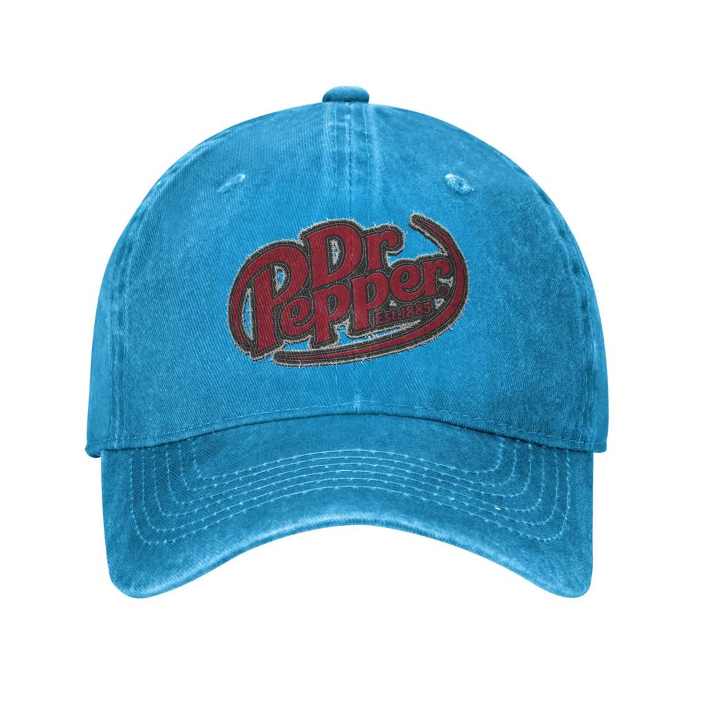 Sommer Dr Pepper Buchstabe Est Baseballkappe Sonne Hohe Qualität Benutzerdefiniertes Logo Gewaschene Trucker-Kappe Unisex Erwachsene Yk Snapback-Kappe