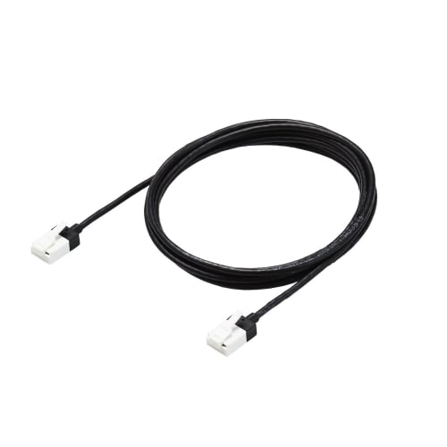 Elecom LAN Cable CAT6A 2m Unbreakable Claw Super Slim Black ECLD-GPASSTBK20
