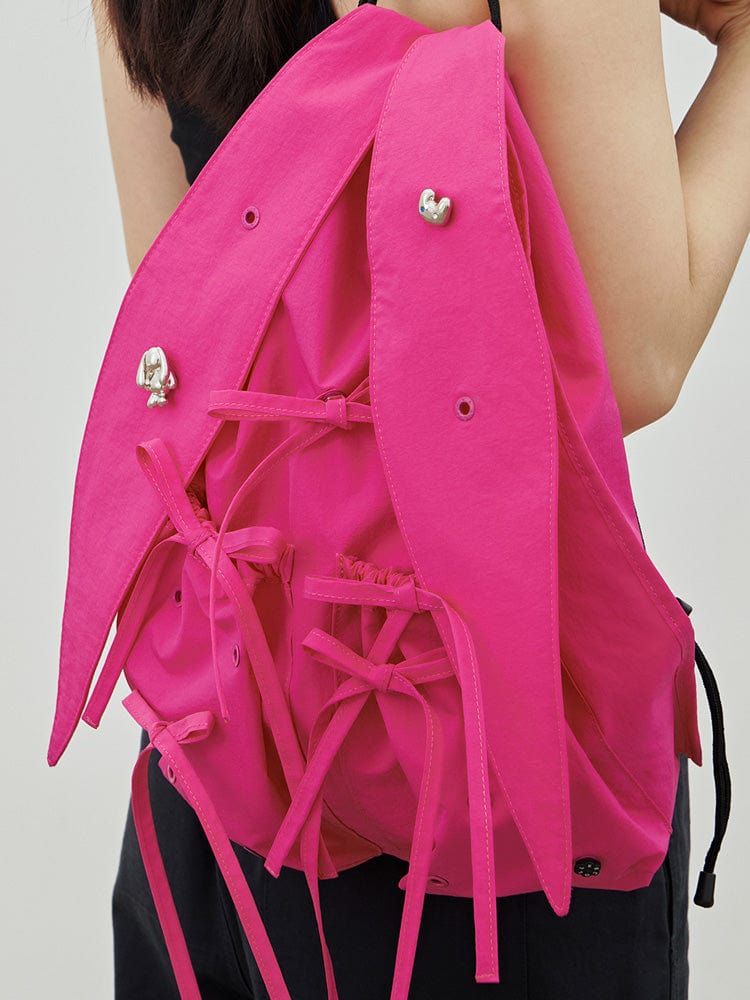 NewJeans X COLLER Rabbit String Bag (Fuchsia Pink)