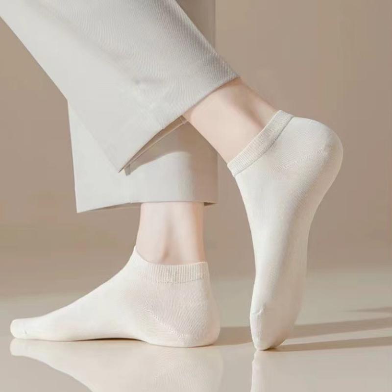 Women's Shallow-mouth Short Socks Breathable Sweat-absorbent Thin Solid Color Short Socks