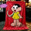 1pc Watermelon Cartoon Character (3) Blanket, Home Printed Throw Blanket - Soft Blanket Gift for Family, Washable Sofa Bed Blanket