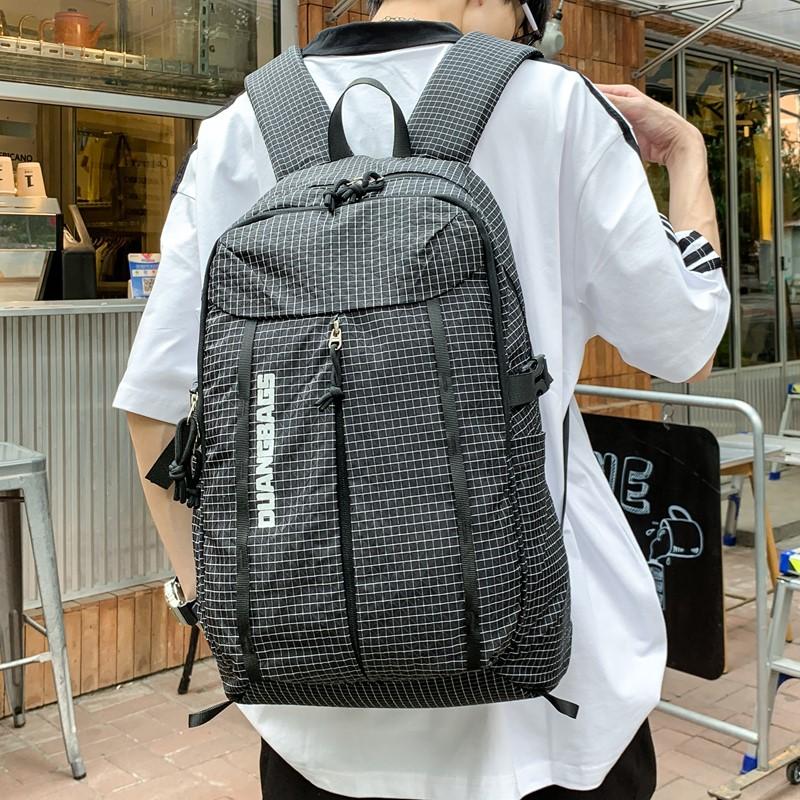 Damen Leichter Rucksack Herren Großer Rucksack Studenten Karorucksack