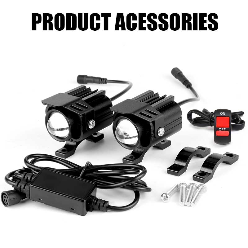 Motorrad Canbus LED Scheinwerfer Spot Projektorlinse Nebelscheinwerfer Blinker Zusatzleuchte mit Schalter für Auto Off-road 4X4 ATV UTV