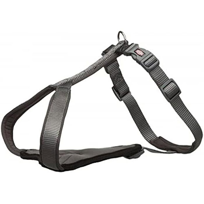 Harnais - TRIXIE - 1998316 - Taille 40-45 cm - Couleur Graphite - Rembourré en néoprène
