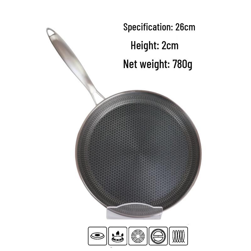 Zhi Shi 3-Ply Stainless Steel Crepe & Pizza Pan Set (3-Pack)
