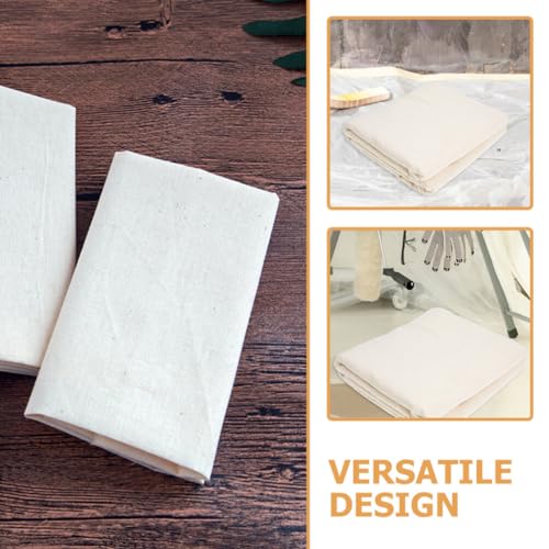 EXCEART Cotton Drop Cloth, Large, 170x200cm, for Painting, Floor and Furniture Protection, Washable, Reusable, Durable, Lightweight, DIY Work, Protect