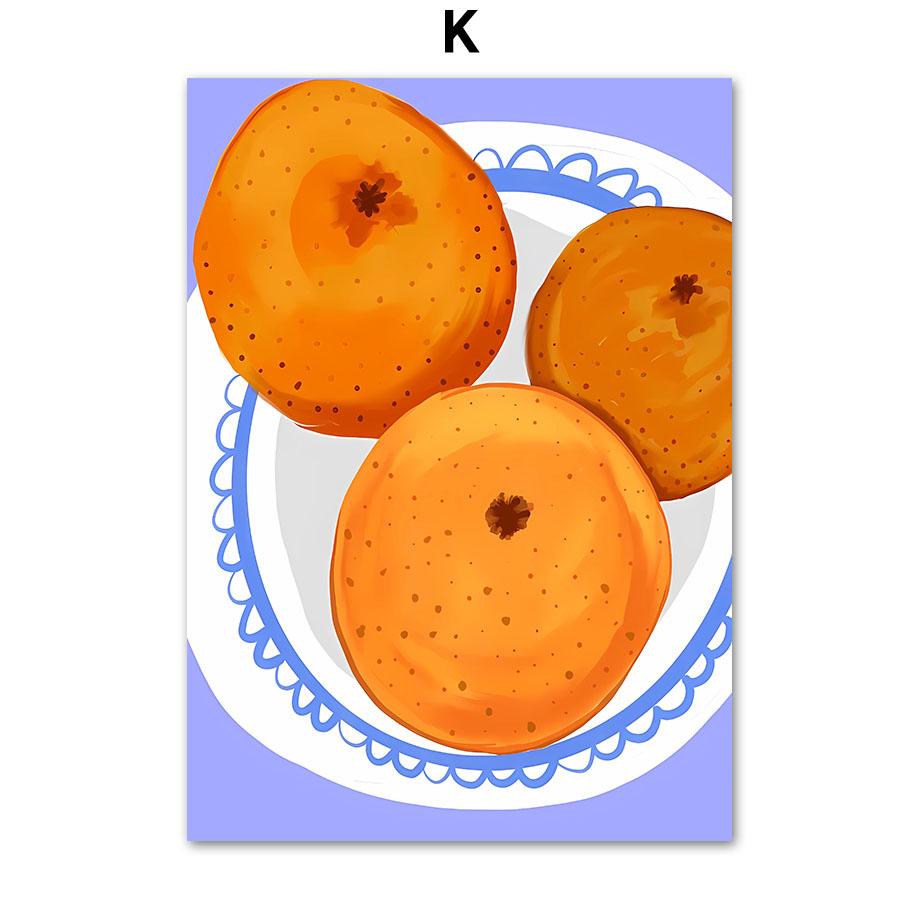 Venice Amalfi Sea Lemon Peach Orange Wall Art Canvas Oil Painting Fruit Posters And Prints Pictures for Living Room Home Decor