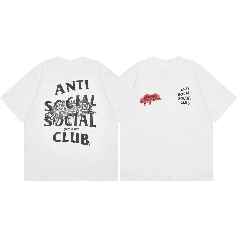 Difference Market Currency ASSC CLUB Hiroshi Fujiwara Lightning Series Printed Men's and Women's Loose Casual Short Sleeve T-Shirt