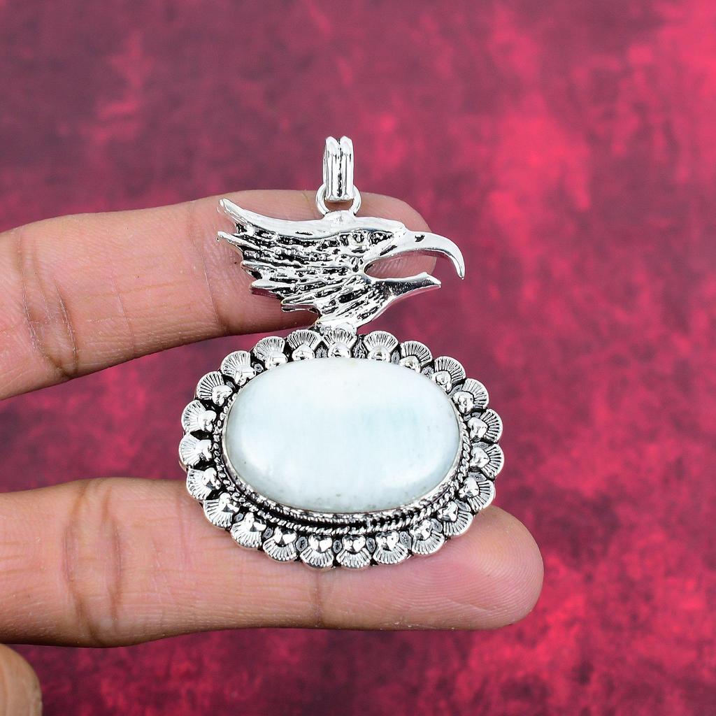 Hemimorphite Pendant, 925 Solid Sterling Silver Gemstone Jewelry, Handmade Pendant, For Thanksgiving