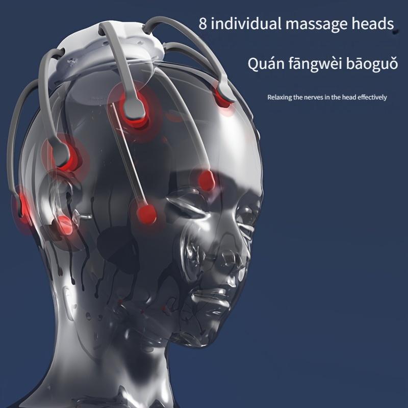 1PC 3 Modes Radio Electric Head Massager, Octopus Head Massager - Portable 360 Degree Head Massager