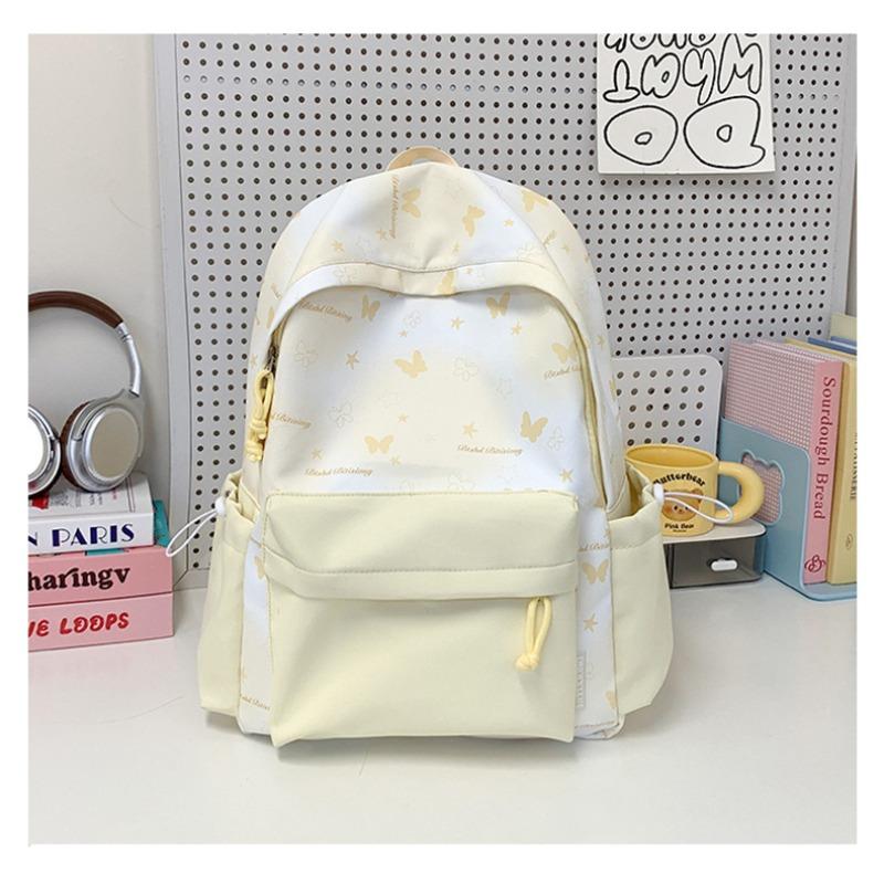 The New Schoolbag Is High-value, Fresh, Sweet, Literary and Cute Butterfly Backpack, Light Travel Backpack for Junior High School Students