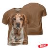 Cute 3D Printing Dog Tshirt For Men Chihuahua Pattern Short Sleeve