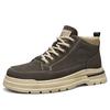 Autumn and winter new men's high-top thick-soled Martin boots trendy outdoor tooling casual short boots leather-faced versatile men's boots