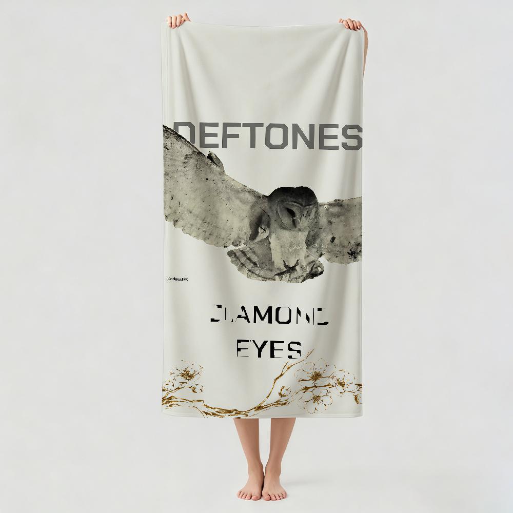 Rock band D-eftones Towel Drying Bath Towel Applicable To Light Swimming Camping Yoga Beach Out