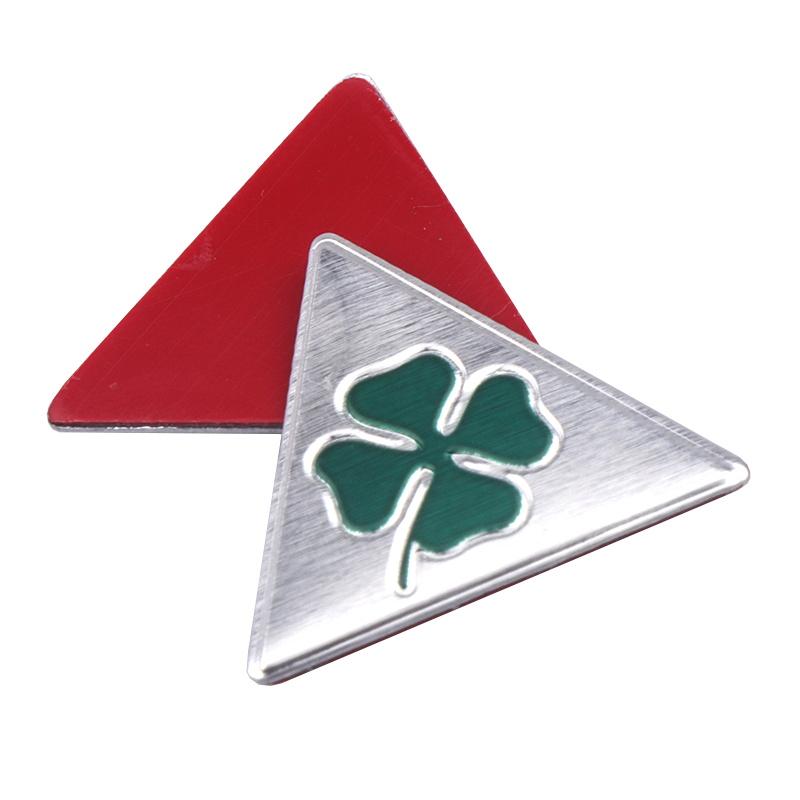 1/3pcs Green Four-leaf Clover Logo Sticker For Alfa Romeo 156 166 159 Giulietta Stelvio Car Side Fender Badge Trunk Emblem Decalqwe5
