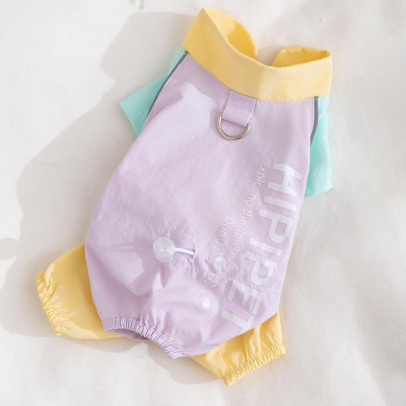 

Весенне-летняя новая одежда для кошек, многоцветная лоскутная куртка на четырех лапах для прогулок, защита от грязи и солнца, одежда для питомцев XXL (recommended weight 15-10 kg)