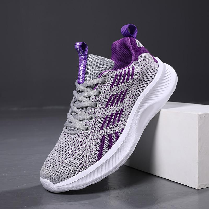 

Simple black soft-soled running shoes women s 2025 new breathable sports shoes women s lightweight non-slip casual white shoes 41