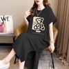 Idle Style Short Sleeve T-shirt Skirt Women's Summer Casual Loose Overknee Dress Pure Cottom Long Dress Plus Size Women's Clothing