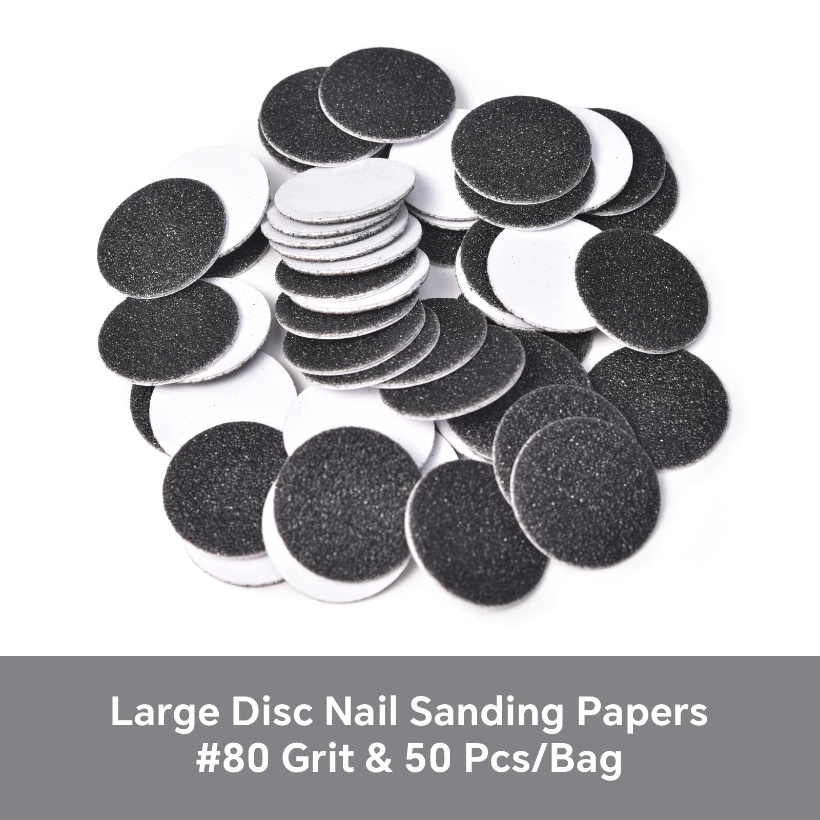 

50/60 шт. Педикюрный диск со сменной наждачной бумагой для удаления кутикулы, мозолей на ногах, шлифовальные диски для ногтей, насадки, инструмент для маникюрной пилки