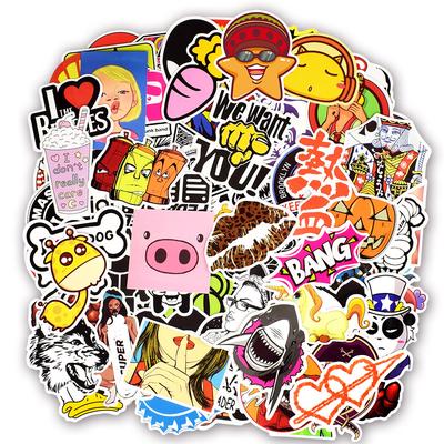 700 buc aleatorii colorate autocolante mixte graffiti punk desene animate autocolant jucării pentru copii DIY chitară călătorie geantă laptop biciclete decalcomanii