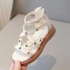 Sandali Romani Estivi Stivali Gladiatore Ragazza High Top Moda Scarpe da Festa Principessa Piattaforma Borchie Bambina Scarpe da Spiaggia Ragazza I03221