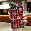 Snow Snowflake Winter Cold Plating Phone Case For Iphone 16 17 Pro Max Air 16E 14 15 Plus 12 13 Mini Anti-Fall Airabag Cover