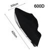 Custom Fit Motorboat Cover 300 X 420 CM Easy Install with Buckles and Tie Down Straps Protects from Rain Dust and Scratches