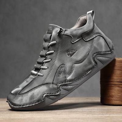 Mens Boots Winter Sneakers Men High Top Ankle Boots Breathable and Comfortable Soft Sole Luxury Fashion Mens Shoes Driving Shoes
