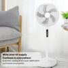 16 Inch Home Appliance Stand Floor Fan Household Powerful Vertical Electric Fan Shaking Head Timing Remote Control Fans