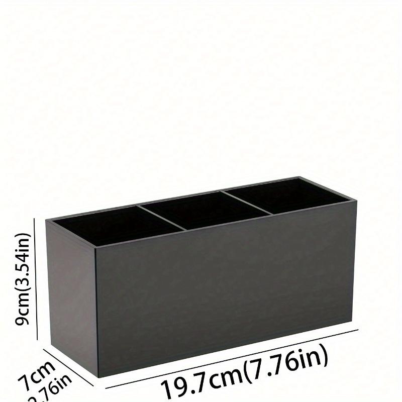 1 szt. Taca organizer na sztućce z 3 przegródkami, Przezroczysty plastikowy pojemnik na sztućce do widelców, łyżek i noży, Odpowiedni na imprezę