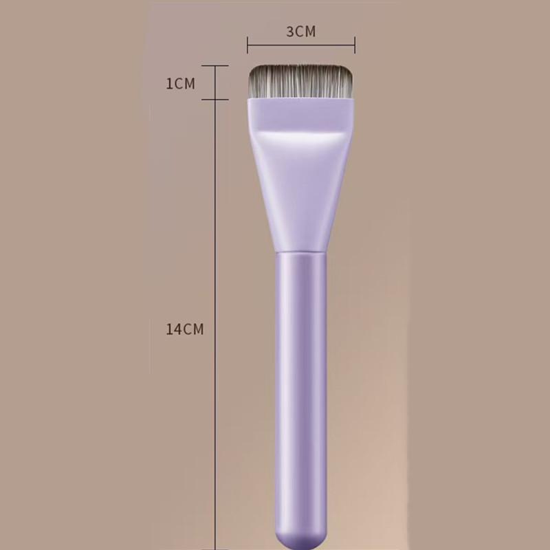 Fondöten Makyaj Fırçası Düz Başlı 1 Adet Hafif Çizgisiz Sıvı Fondöten Uygulaması İçin Profesyonel Kabuki Fırça