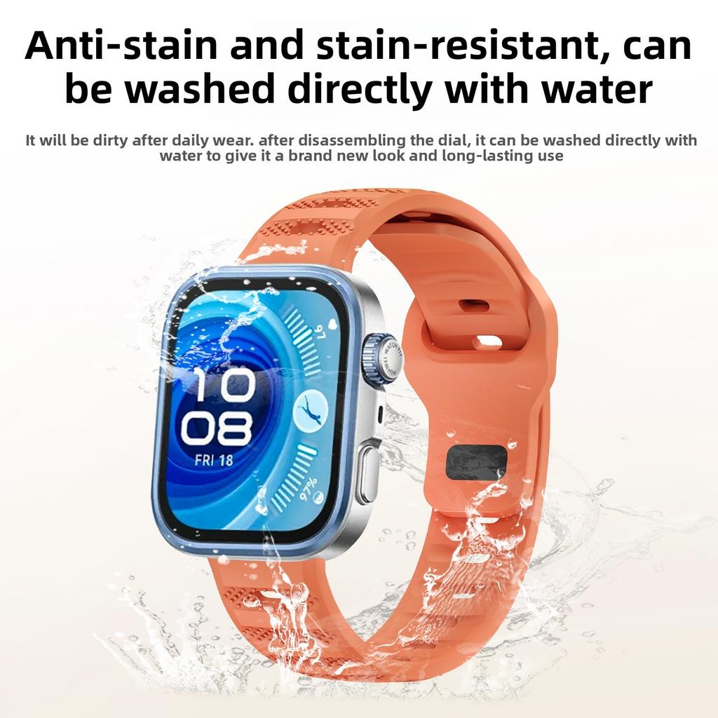 Watch Band for Huawei Watch Fit 4 Pro/Fit 4/Fit 3 Dot Texture Silicone Wrist Strap