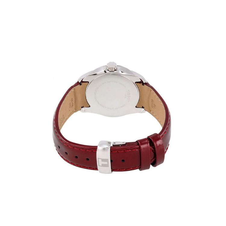 TISSOT Kutu Collection Quartz Movement 100m Water Resistance Women's Watch 32mm Red Watch Dial T035.210.16.371.01
