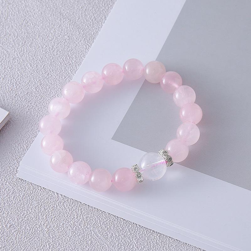 

Amethyst bracelet light luxury Bangles Women Fashion Jewelry accessories Gift рожевий кварц кольору