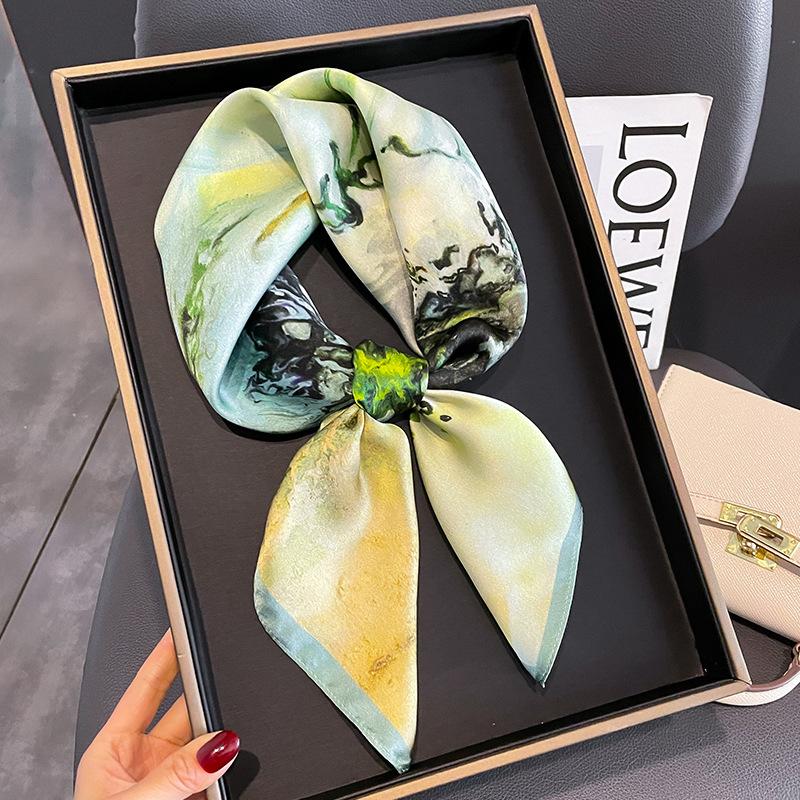 Meier Spring & fall elegant silk square scarf women s scarf mulberry silk shawl 65 scarf 65*65cm