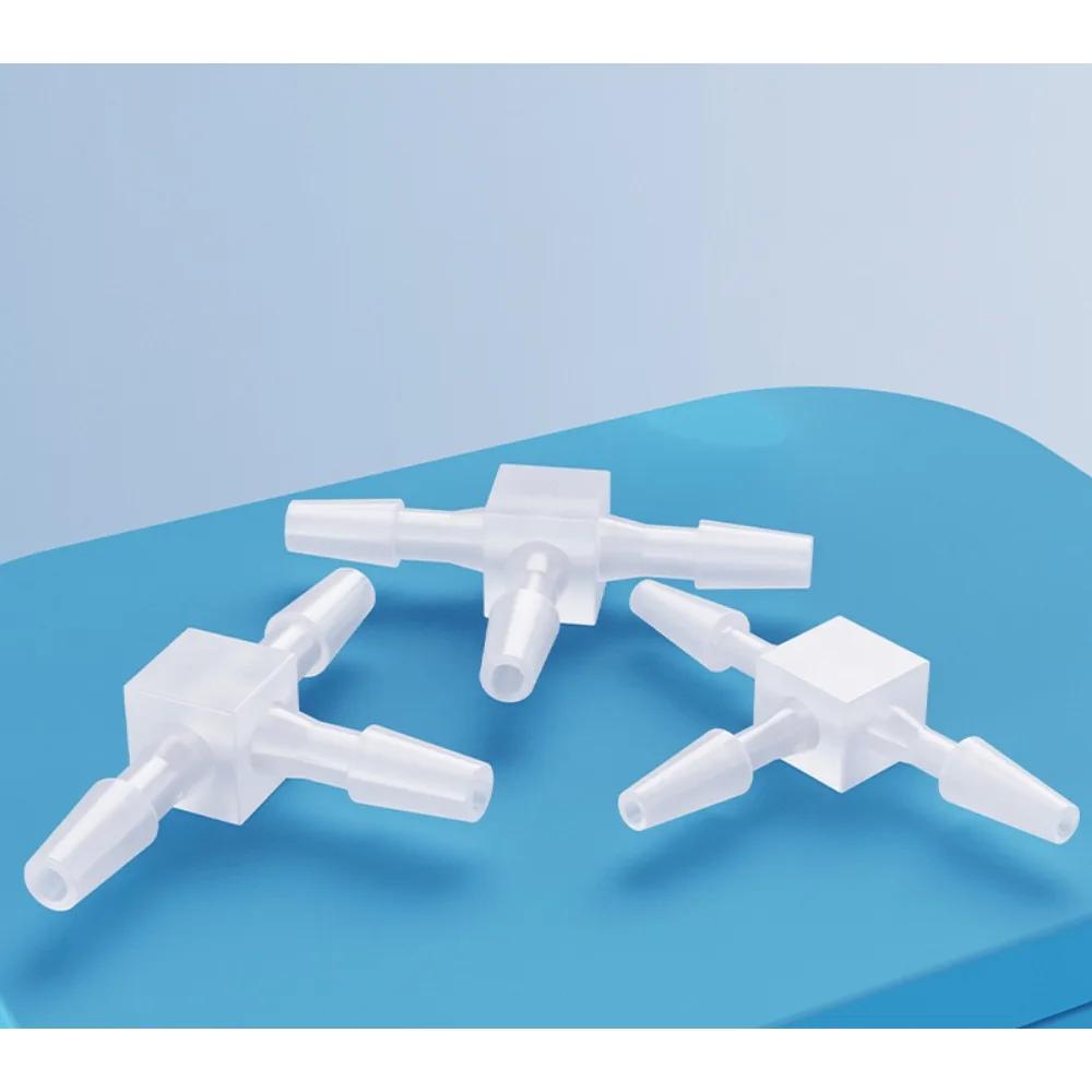 Plastic PP/PE Equal Diameter Tee T-shaped Variable Diameter Connector Plastic Connector Pagoda Tee Hose Barb Connector