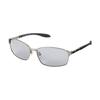 Used DAIWA Polarized Sunglasses Fishing Men's Triacetate DN-8046 Metal Frame Full Rim UV Protection Sports Outdoor Gray Silver Mirror Scratch