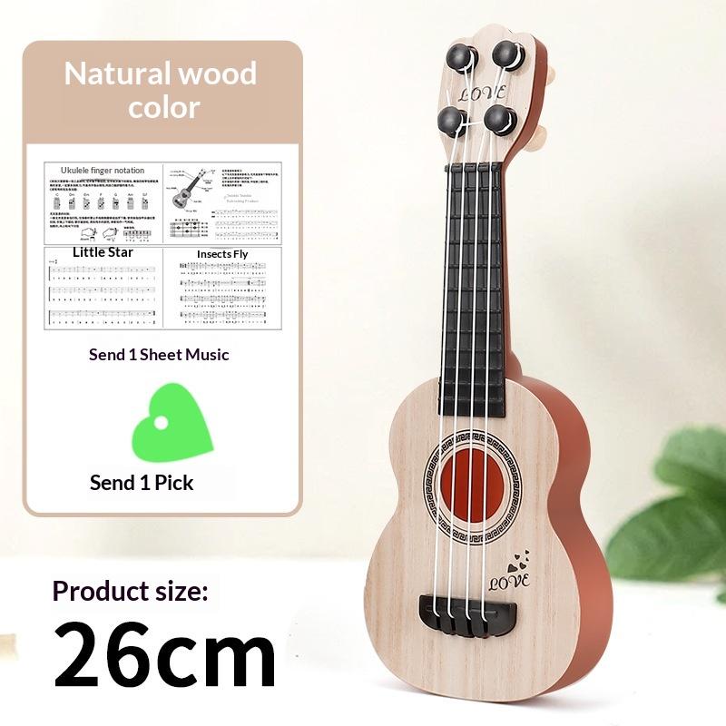 Mini Guitar 4 Strings Classical Ukulele Guitar Toy Musical Instruments For Kids Children Beginners Early Education Small Guitar