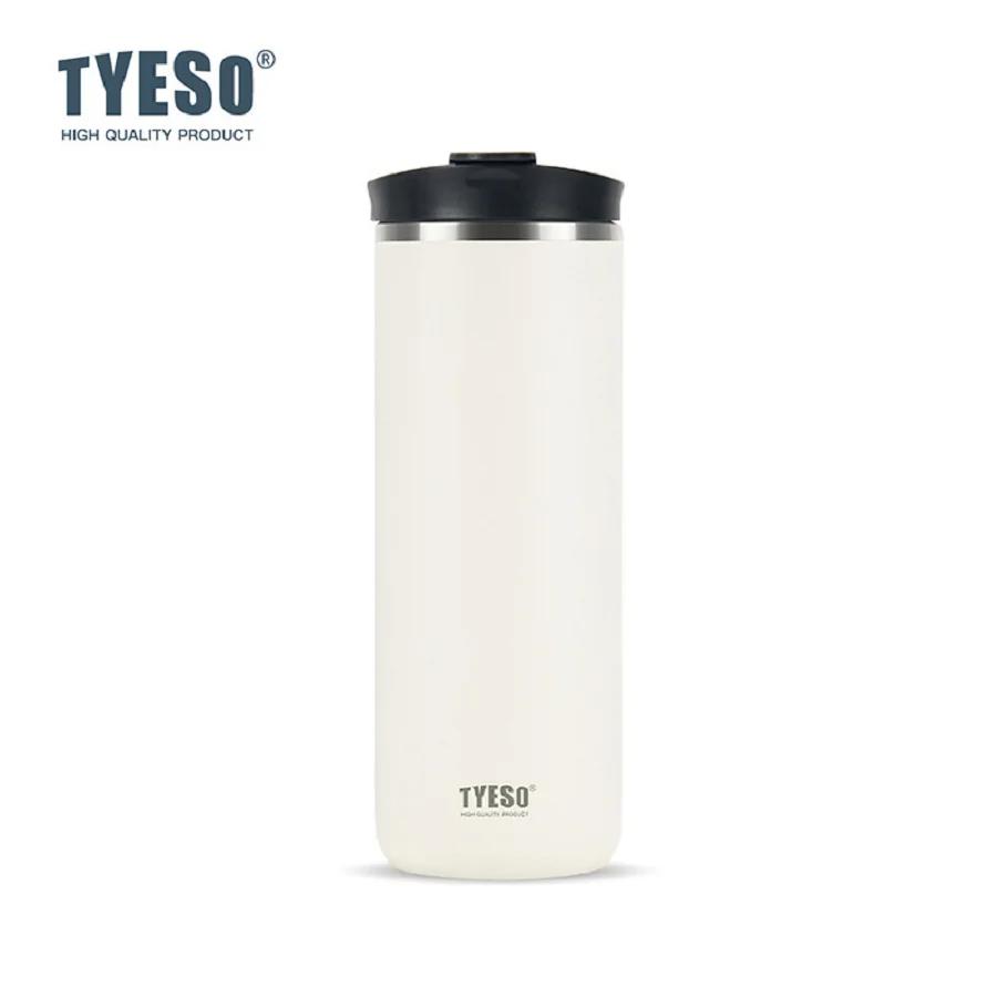 Tyeso 750ml French Press Vacuum Flasks Mug Stainless Steel Cold Brew Coffee Maker Tea Infuser Double-Wall Insulated Thermoses 750ML белый