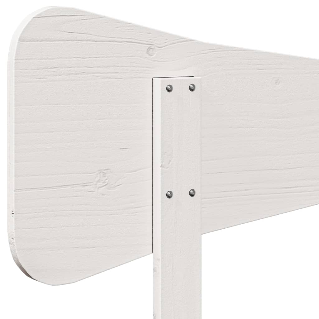 Headboard in White 150 cm Solid Pine Wood