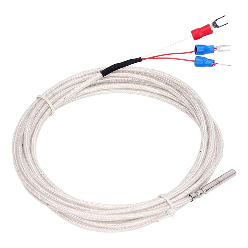 3 Wire Thermistor Probe Stainless Steel K Type Thermocouple Temperature Sensor Probe Measurement
