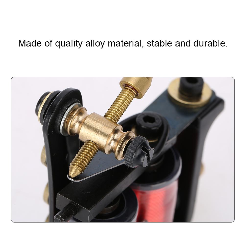 10 Wraps Professional Alloy Tattoo Machine Copper Coils Tattoo Shader Machine  Gun